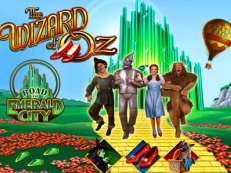 Wizard of Oz Road to Emerald City slot light and wonder